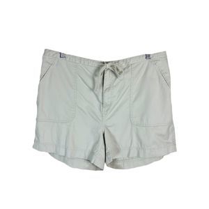 4/$45 | Khaki Beige Cotton Shorts | Plus 16